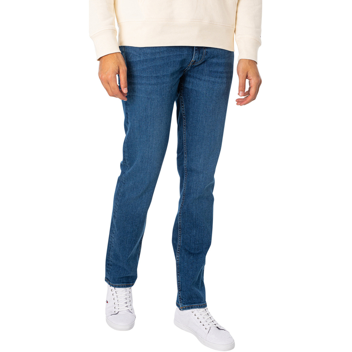 Textiel Heren Straight jeans Tommy Hilfiger Rechte Denton-jeans Blauw
