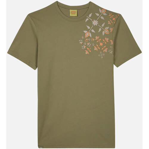 Textiel Heren T-shirts korte mouwen Oxbow Grafisch T-shirt met korte mouwen TASTA Groen