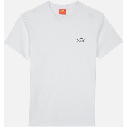 Textiel Heren T-shirts korte mouwen Oxbow Effen logo-T-shirt gedrukt op de borst TERONI Wit