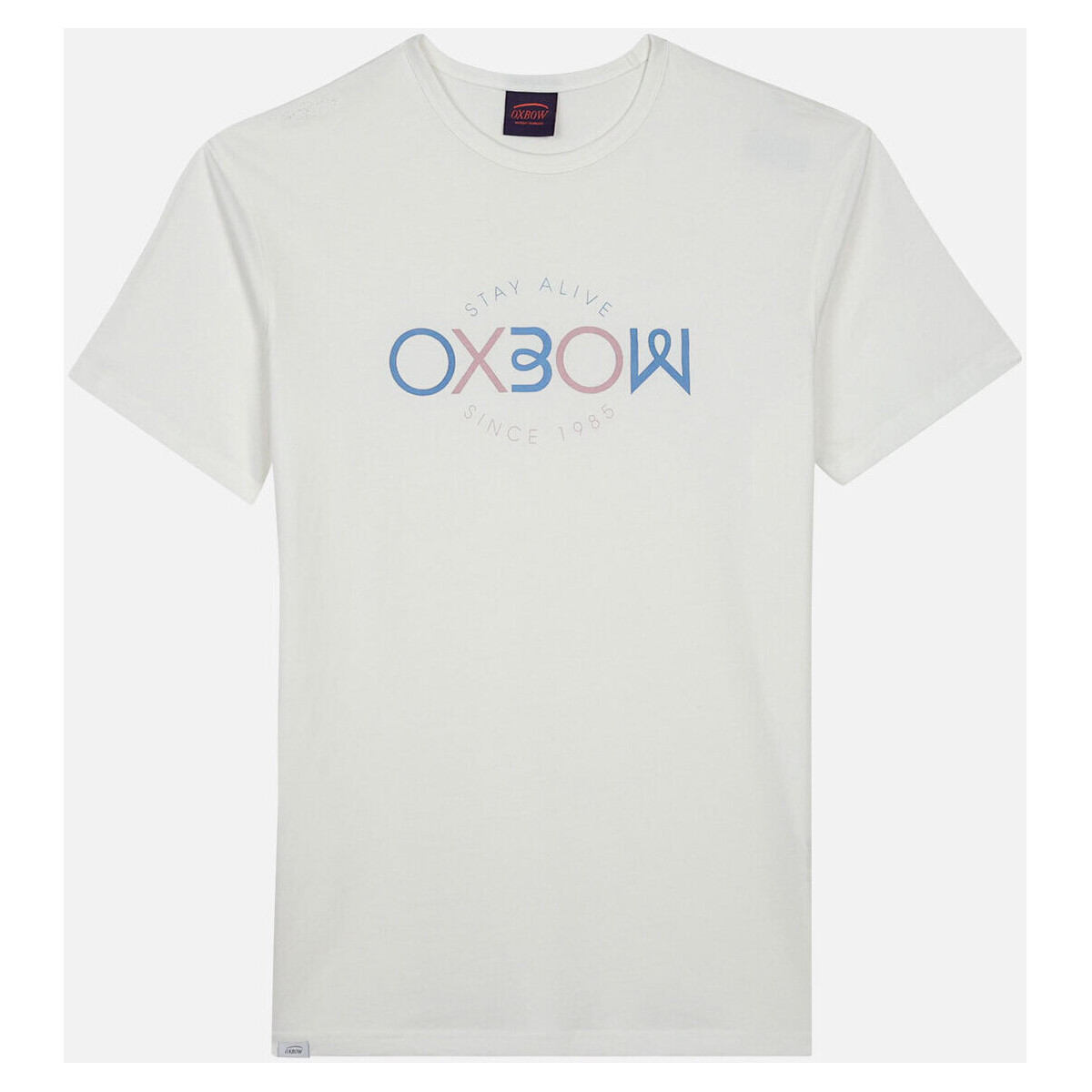 Textiel Heren T-shirts korte mouwen Oxbow Grafisch T-shirt met korte mouwen TEIKI Wit