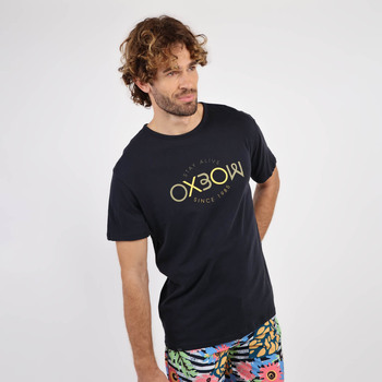 Textiel Heren T-shirts korte mouwen Oxbow Grafisch T-shirt met korte mouwen TEIKI Zwart