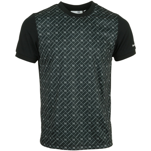 Textiel Heren T-shirts korte mouwen Sergio Tacchini Diamante Pl T Shirt Zwart