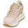 Schoenen Dames Lage sneakers Philippe Model TROPEZ HAUTE LOW WOMAN Beige / Roze / Goud