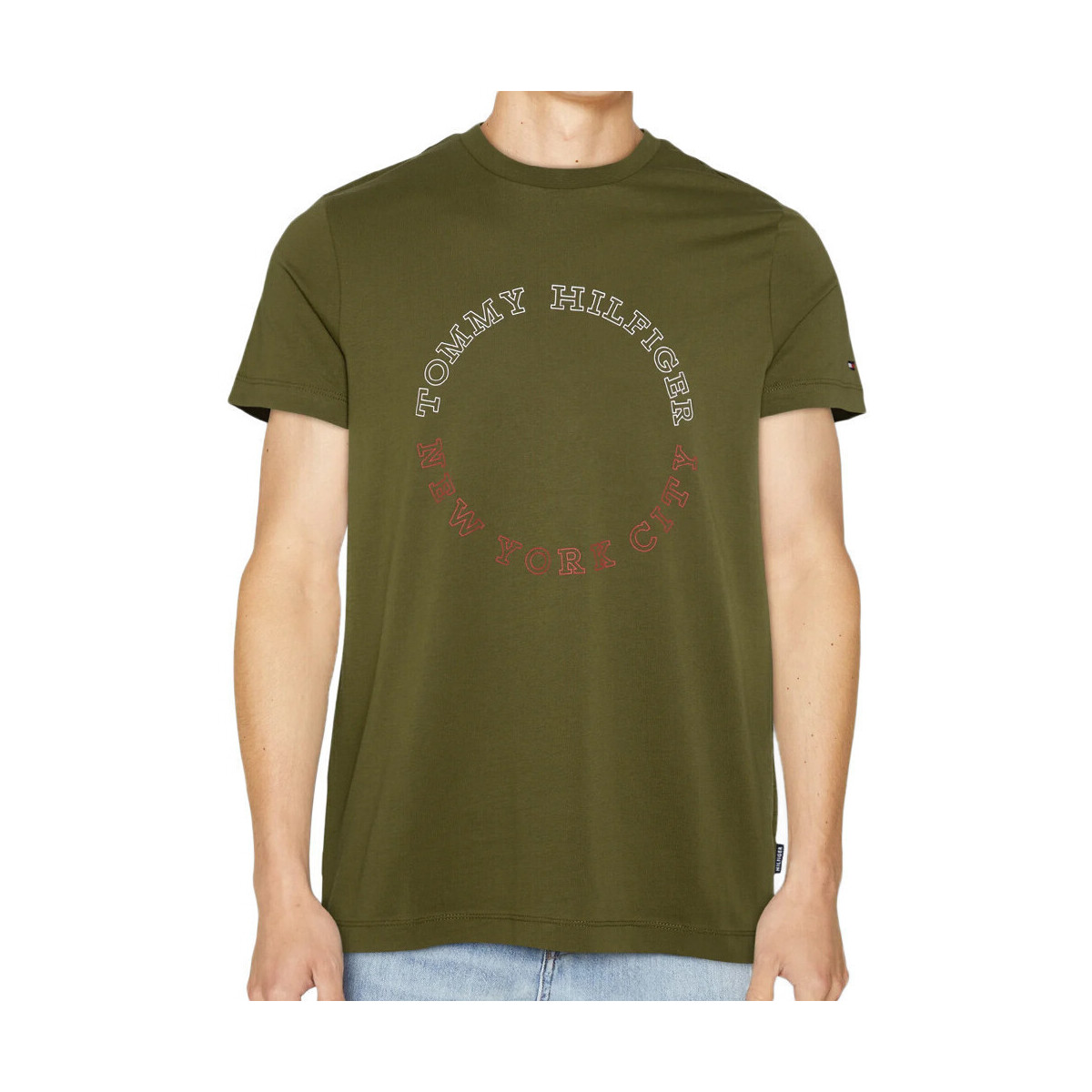 Textiel Heren T-shirts & Polo’s Tommy Hilfiger  Groen