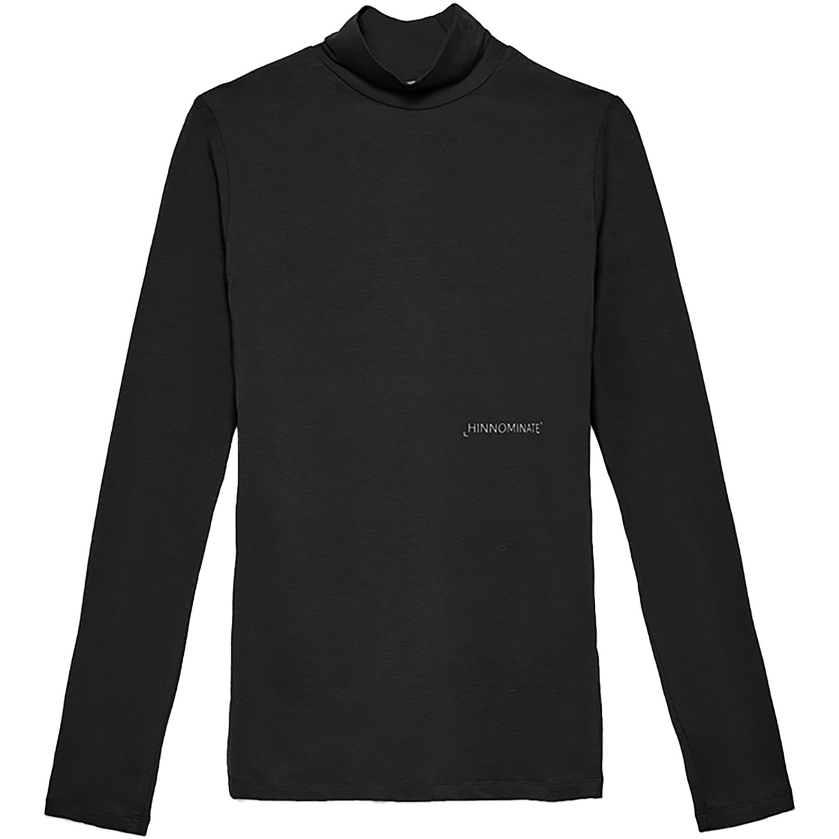 Textiel Dames Sweaters / Sweatshirts Hinnominate Lupetto In Bielastico Manica Lunga Con Stampa Zwart