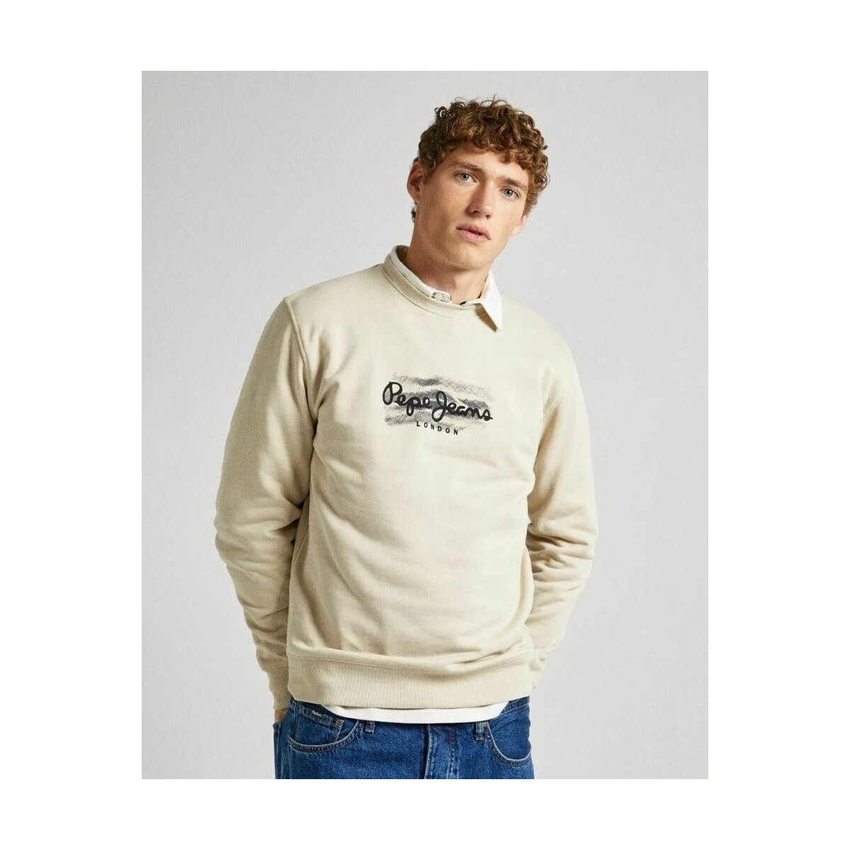 Textiel Heren Sweaters / Sweatshirts Pepe jeans PM582554 ROBINSON Beige