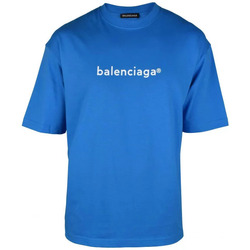 Textiel Heren T-shirts & Polo’s Balenciaga  Blauw