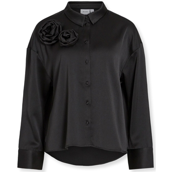 Vila Medina Rose Shirt L/S - Black Zwart