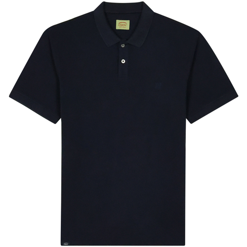 Textiel Heren Polo's korte mouwen Oxbow Overdyed piquépoloshirt met korte mouwen NASDAK Blauw