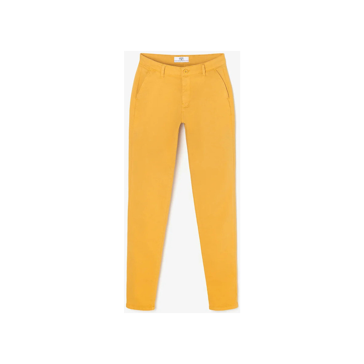 Textiel Dames Broeken / Pantalons Le Temps des Cerises Broek chino DYLI 5 Oranje