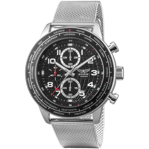 Horloges & Sieraden Heren Horloges Aviator F-Series AVW79886G407 Zilver