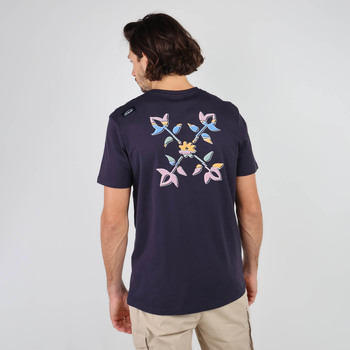 Textiel Heren T-shirts korte mouwen Oxbow Grafisch T-shirt met korte mouwen TUMURAI Blauw