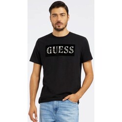 Textiel Heren T-shirts korte mouwen Guess M4RI70K9RM1 Zwart
