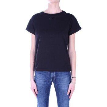 Textiel Dames T-shirts korte mouwen Pinko 100373 A1N8 Zwart