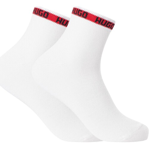 Accessoires Heren Sokken BOSS Set van 2 sokken met logotape Wit