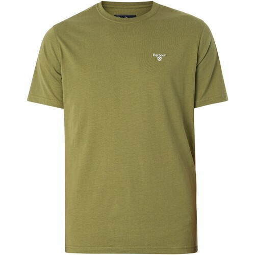 Textiel Heren T-shirts korte mouwen Barbour Op maat gemaakt sport-T-shirt Groen