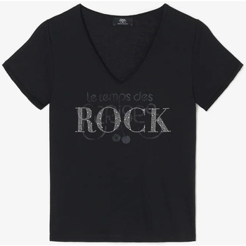 Textiel Dames T-shirts & Polo’s Le Temps des Cerises T-shirt QUINN Zwart