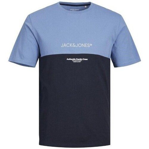 Textiel Heren T-shirts korte mouwen Jack & Jones 12250703 ERYDER BLOCKING TEE Multicolour