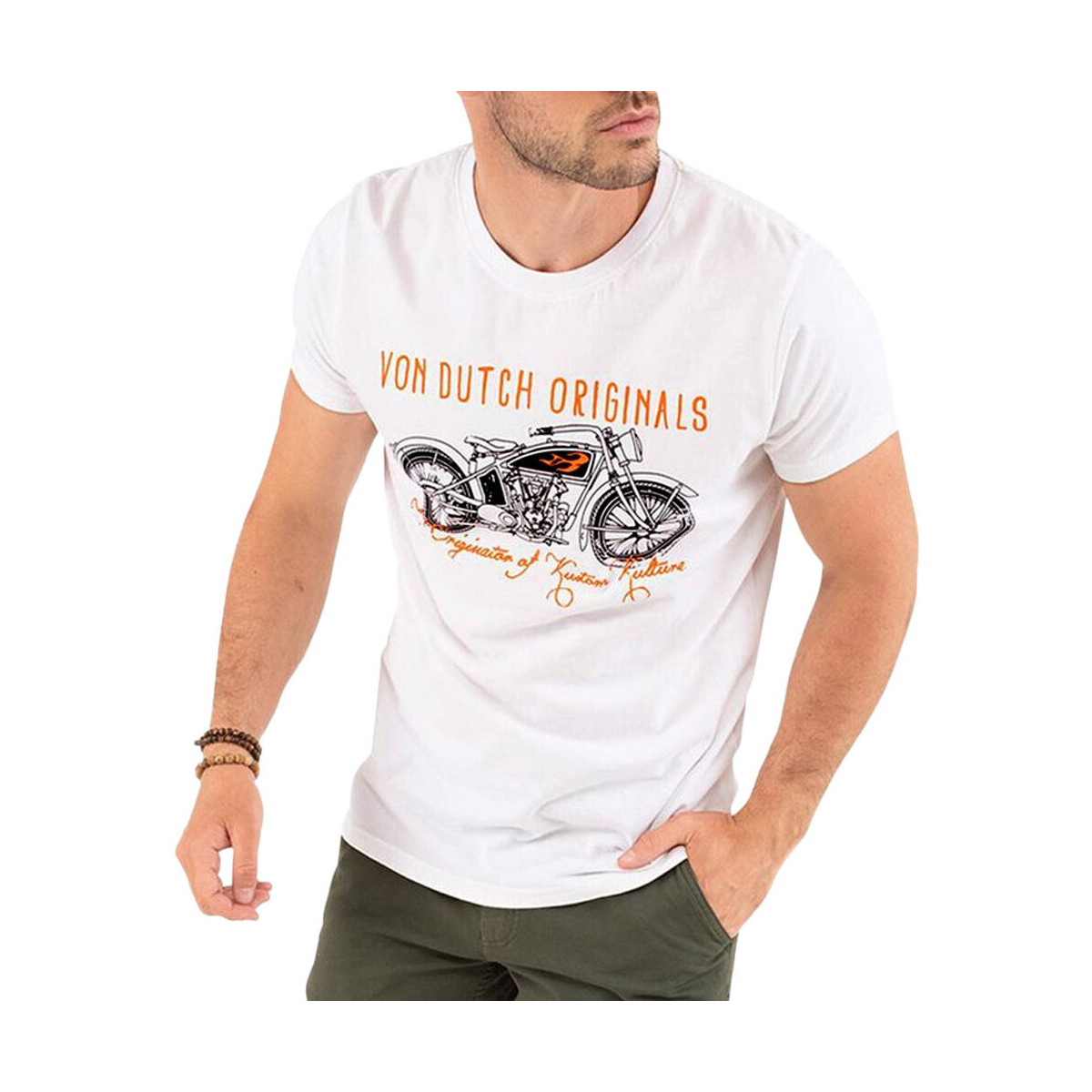 Textiel Heren T-shirts & Polo’s Von Dutch  Wit