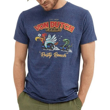 Textiel Heren T-shirts korte mouwen Von Dutch  Blauw