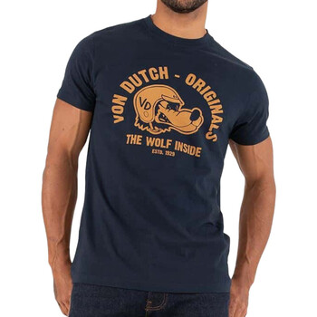 Textiel Heren T-shirts korte mouwen Von Dutch  Blauw