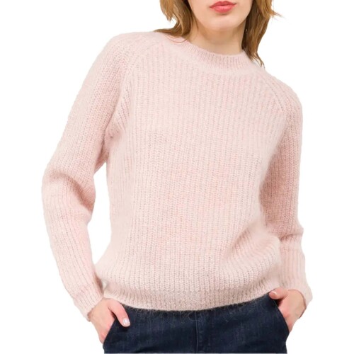 Textiel Dames Sweaters / Sweatshirts Kontatto Girocollo Punto Pannocchia Roze