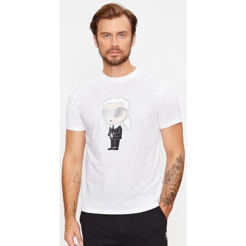 Textiel Heren T-shirts korte mouwen Karl Lagerfeld 500251 755071 Wit