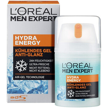 schoonheid Heren Make-up remover & Gezichtsreiniging L'oréal 24H Verfrissende Hydraterende Gel Anti-Glans Men Expert Other