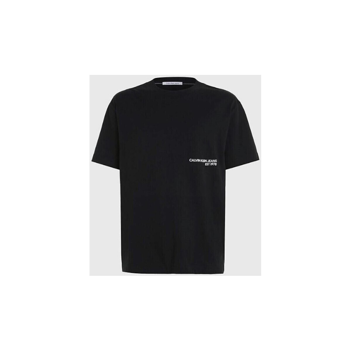 Textiel Heren T-shirts korte mouwen Calvin Klein Jeans J30J324652BEH Zwart