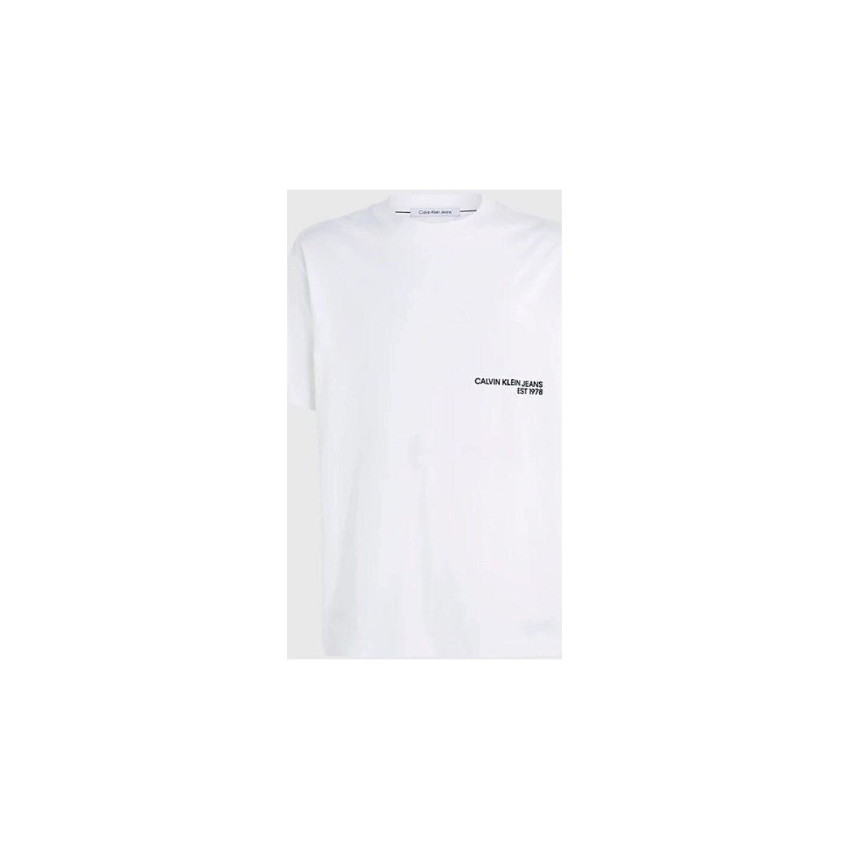 Textiel Heren T-shirts korte mouwen Calvin Klein Jeans J30J324652YAF Wit