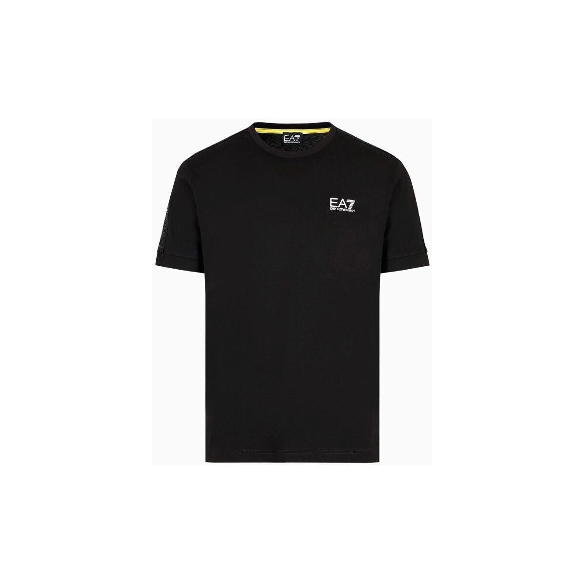 Textiel Heren T-shirts korte mouwen Emporio Armani EA7 3DPT35 PJ02Z Zwart