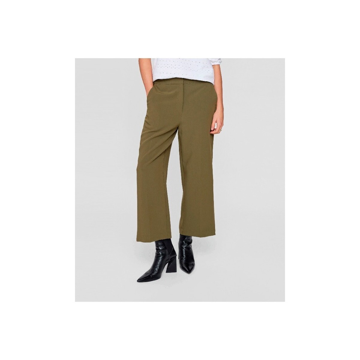 Textiel Dames Broeken / Pantalons Nümph  Groen