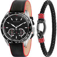 Horloges & Sieraden Heren Horloges Maserati Traguardo Cadeauset Zwart