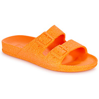 Schoenen Dames Leren slippers Cacatoès NEON FLUO Oranje