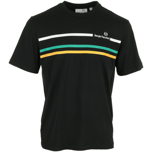 Textiel Heren T-shirts korte mouwen Sergio Tacchini Plug In Co T Shirt Zwart