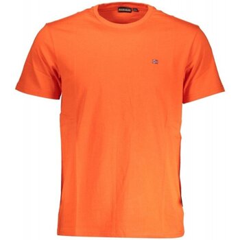Textiel Heren T-shirts korte mouwen Napapijri NP0A4H8D-SALIS-SS-SUM Oranje