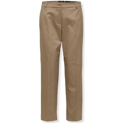 Textiel Dames Broeken / Pantalons Selected W Noos Ria Trousers - Camel Bruin