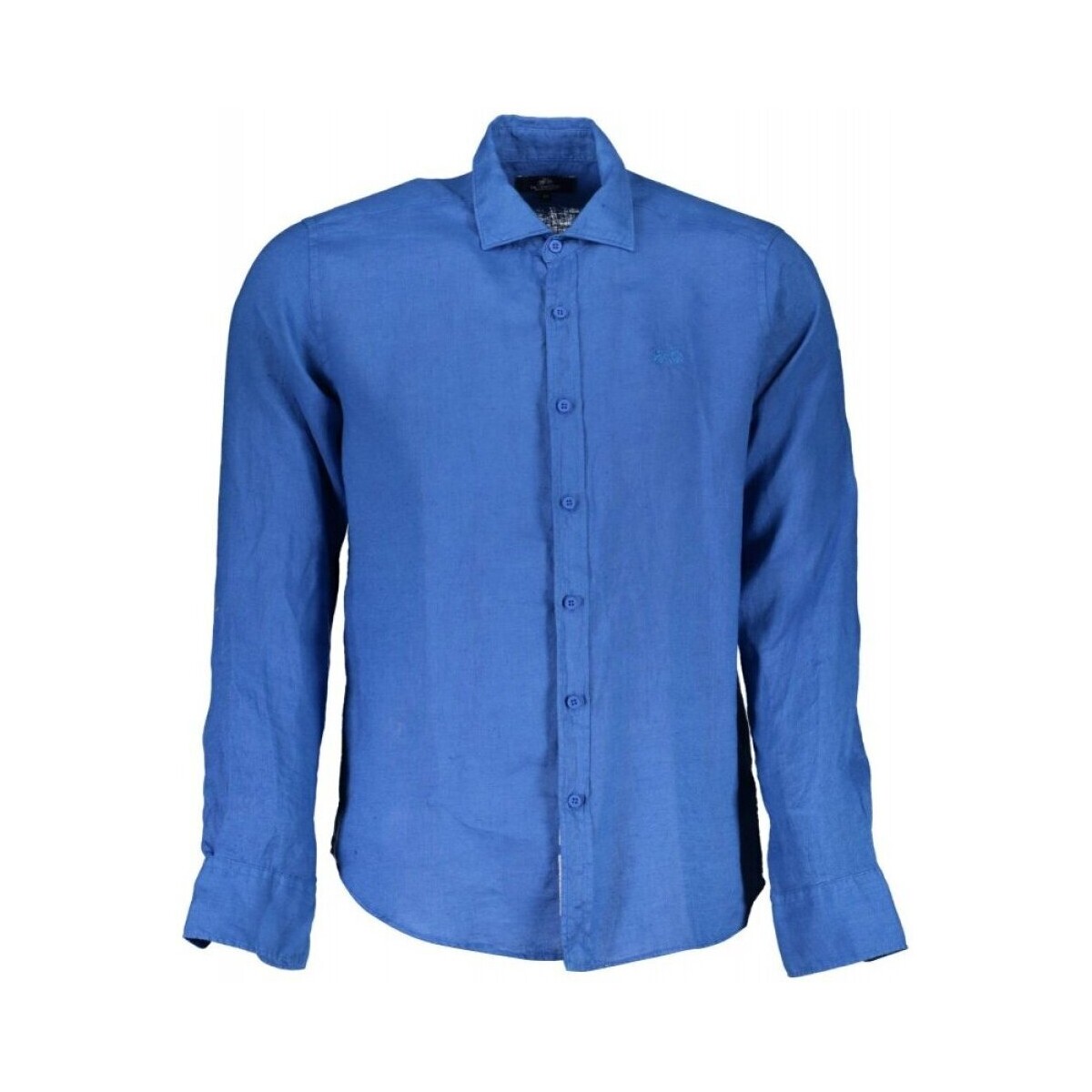 Textiel Heren Overhemden lange mouwen La Martina XMC005-TL319 Blauw
