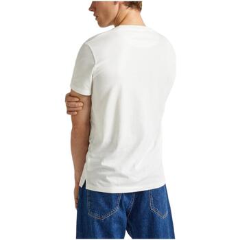 Textiel Heren T-shirts korte mouwen Pepe jeans  Wit
