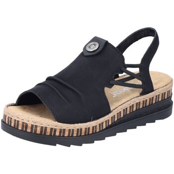 Schoenen Dames Sandalen / Open schoenen Rieker  Zwart