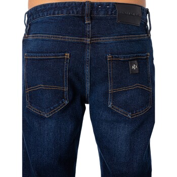EAX Smalle jeans met 5 zakken Blauw