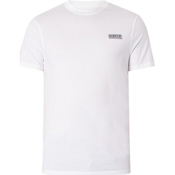 Textiel Heren T-shirts korte mouwen Barbour Slim T-shirt met klein logo Wit