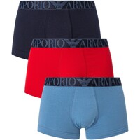 Ondergoed Heren BH's Emporio Armani Set van 3 boxershorts van biologisch katoen Multicolour