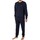 Textiel Heren Pyjama's / nachthemden Emporio Armani Gebreide pyjamaset met lange mouwen Blauw