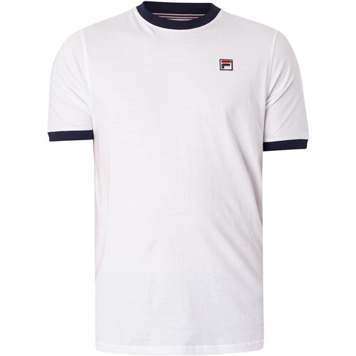 Textiel Heren T-shirts korte mouwen Fila Marconi Ringer T-Shirt Wit