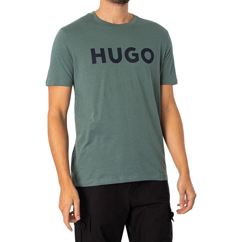 Textiel Heren T-shirts korte mouwen BOSS Dulivio grafisch T-shirt Groen