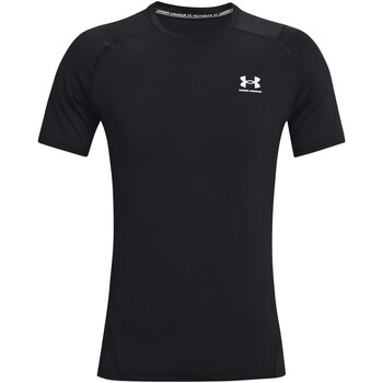 Textiel Heren T-shirts korte mouwen Under Armour HeatGear passend T-shirt met korte mouwen Zwart