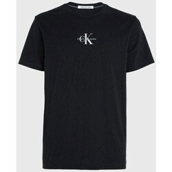 Textiel Heren T-shirts korte mouwen Calvin Klein Jeans J30J323483BEH Zwart