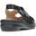 Schoenen Dames Sandalen / Open schoenen Calzamedi SAGUYS COMFORT SANDAL 20612 COCO_ZWART
