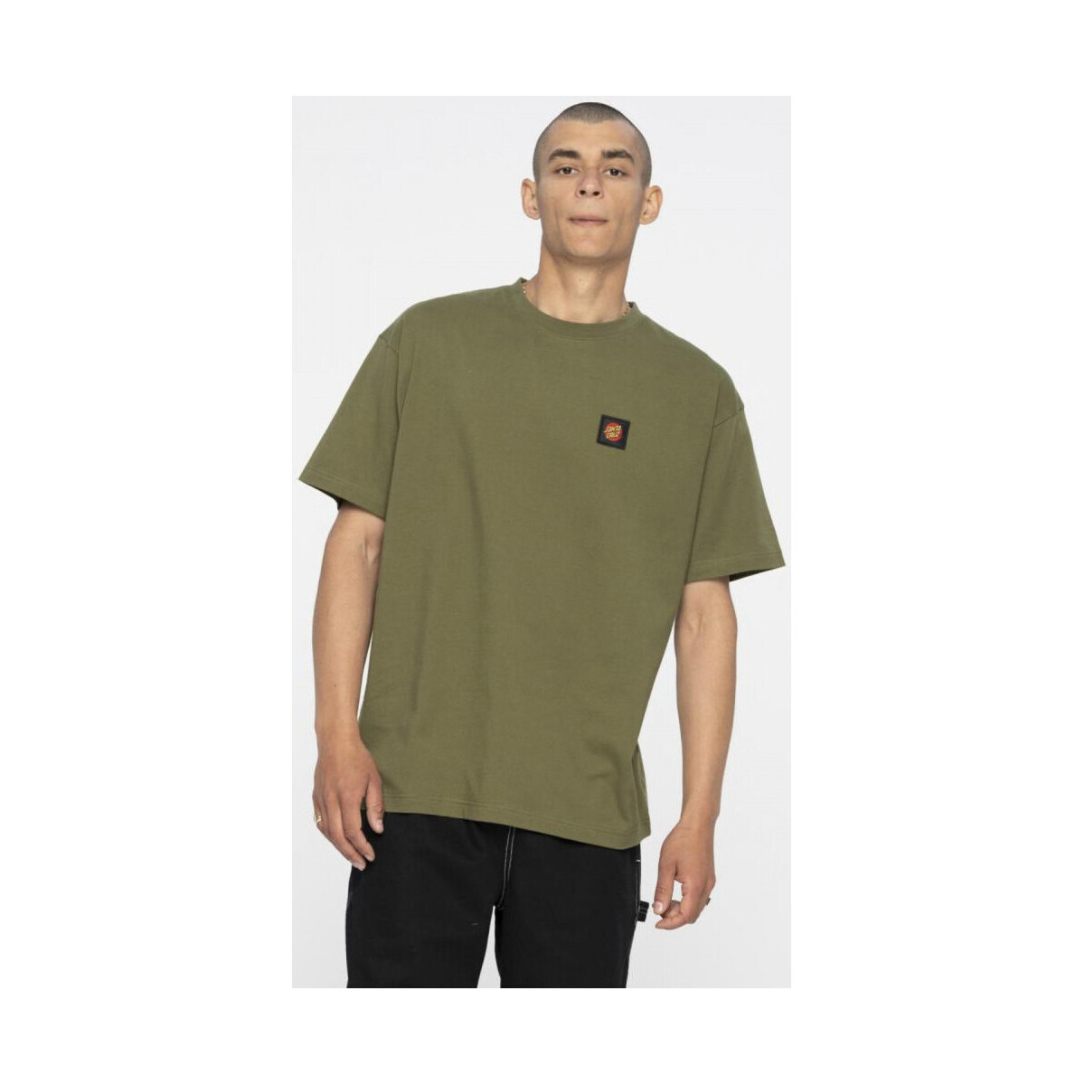 Textiel Heren T-shirts & Polo’s Santa Cruz Classic label t-shirt Groen